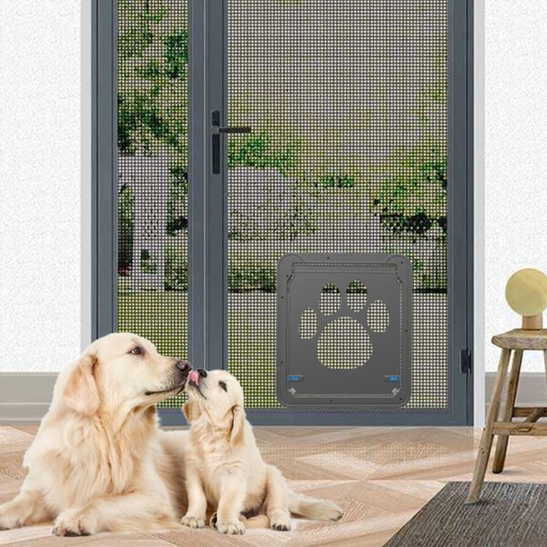 Paw Print Anti-bite Screen Door For Medium And Large Dogs - Image 2