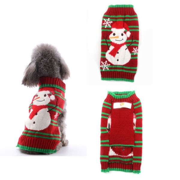 Pet dog clothes christmas pompom christmas small - Image 6