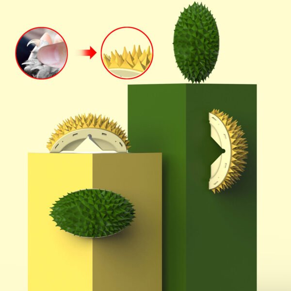 Durian Cat Brush, Dog Cat Self Groomer, Wall Corner Scratcher Massage Combs - Image 3
