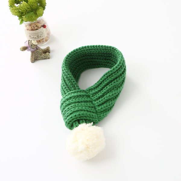 Wool scarf cat and dog accessories pet scarf - Image 5