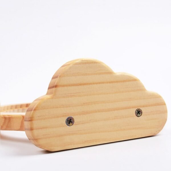 Pet Supplies Ceramic Bowl Solid Wood Stand - Image 3