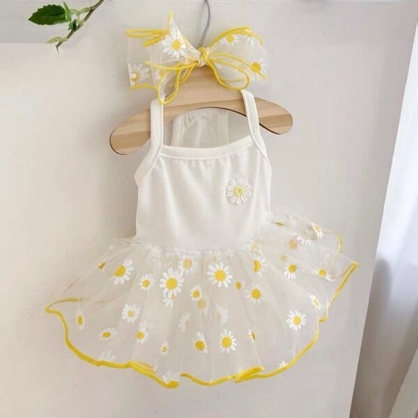 New Dog Clothes Cute Mesh Strawberry Strap Dress - Image 6