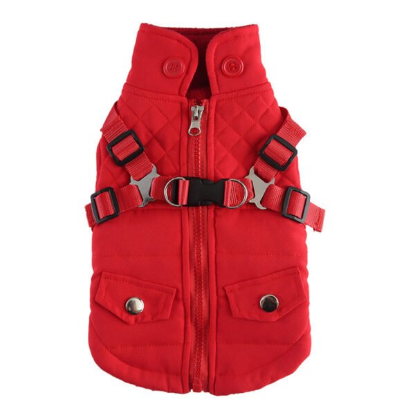 Pet Winter Cotton Dog Clothes Zipper Jacket Dog Supplies - Image 9