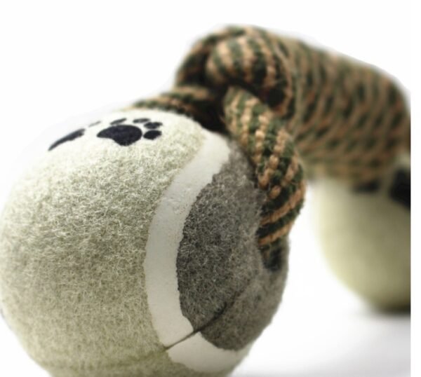 Cotton Rope Tennis Dumbbell Dog Toy - Image 6