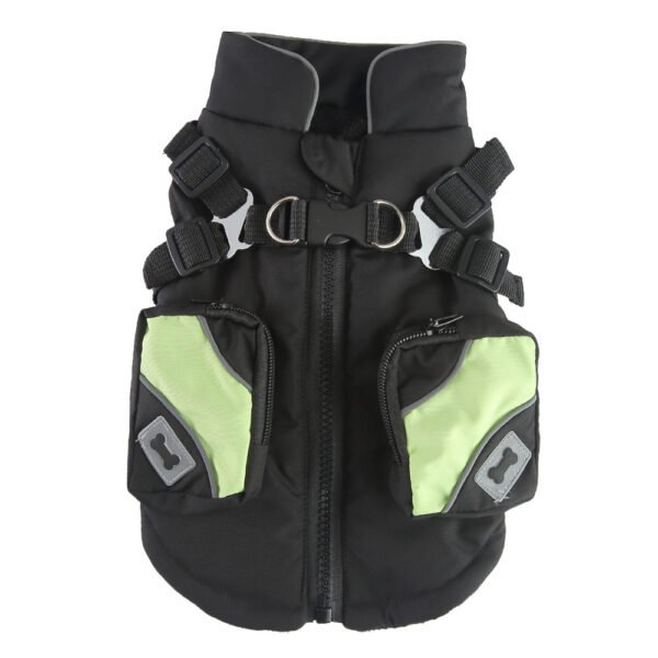 Pet Winter Cotton Dog Clothes Zipper Jacket Dog Supplies - Image 2