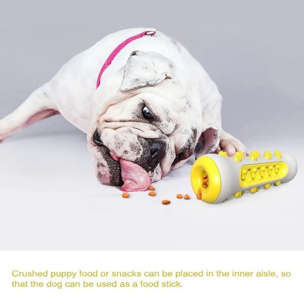 Dog Squeaky Toys For Aggressive Chewers, Tough Toothbrush Dog Chew Toy, Nearly Indestructible Rubber Toys For Pet Training, Teeth Cleaning, Playing And Chewing For Medium & Large Breeds - Image 4