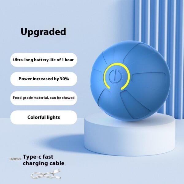 Pets Electric Jumping Ball Automatic Dog-teasing Luminous Training Ball Toys For Dogs Resistance - Image 5
