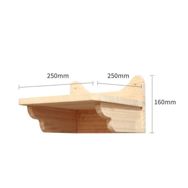 Pet Cat Climbing Frame Wall Type Solid Wood Wall Hanging Platform Ladder Pets Accessories - Image 3