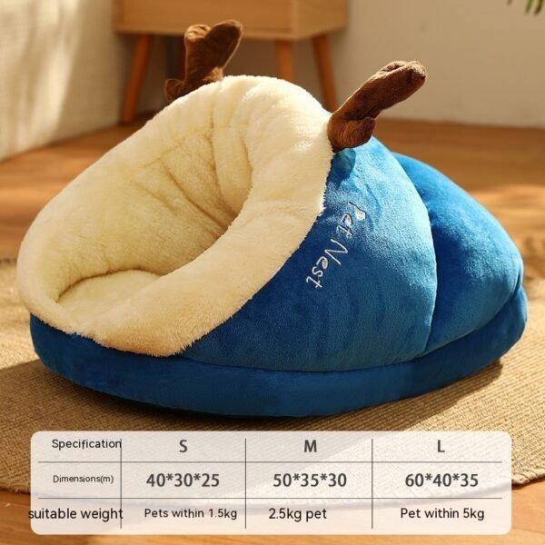 Pet Bed Winter Cat Dog Slippers Small Nest - Image 4