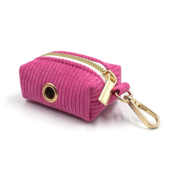 Corduroy Pet Dog Go Out Garbage Bag Velvet Cute Dog Poop Bag - Image 2