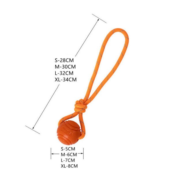 Pet Dog Bouncy Ball, Bite-resistant Solid Ball, Rubber Bite - Image 7