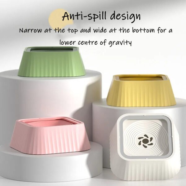 Pets Dog Cat Bowl Floating Bowl Water Drinker Not Wet Mouth Splash Water Portable Dog Bowl - Image 3