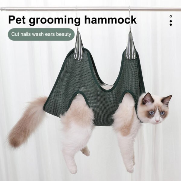 Pet Grooming Hammock Harness For Cats And Dogs, Cat Grooming Sling For Trimming Nail And Ear Care - Image 2