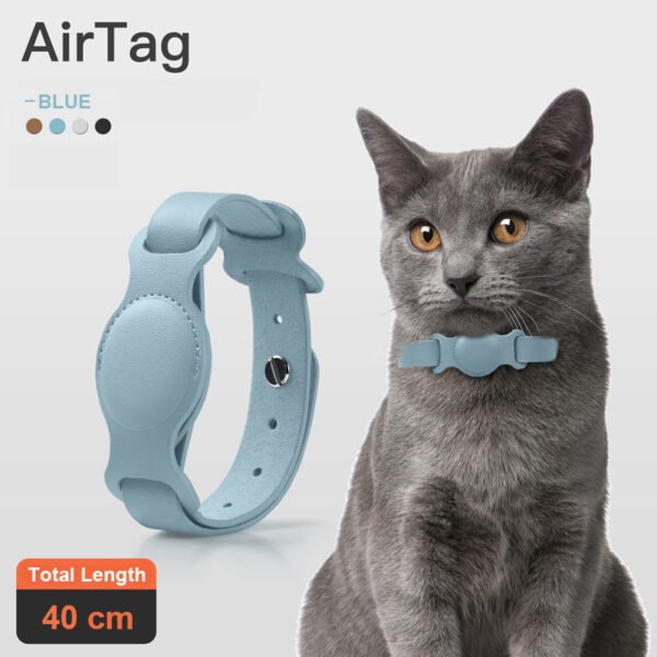 Anti-lost Device Cat And Dog Pet Collar Chain Leather Case - Image 7