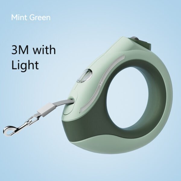 Ring With Light Dog Leash Pet Automatic Retractable Leash Luminous - Image 7