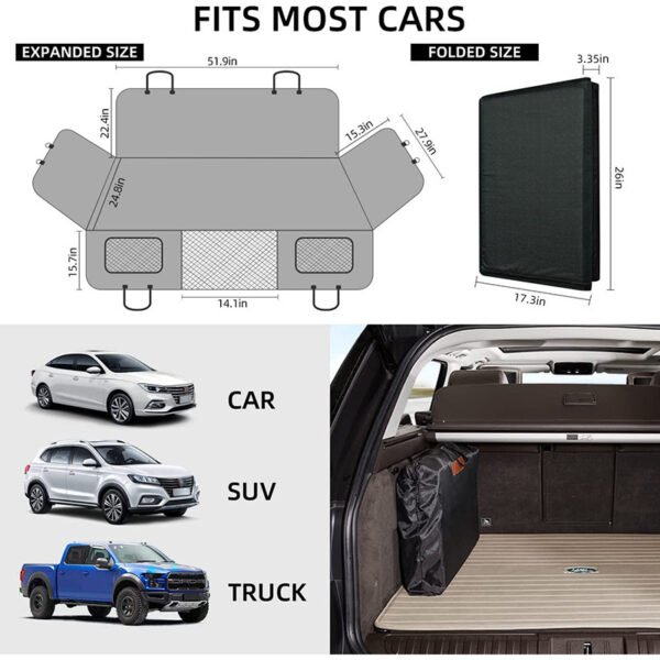 Car Dog Bed Waterproof And Hard-wearing Car Cushions For Pets - Image 5