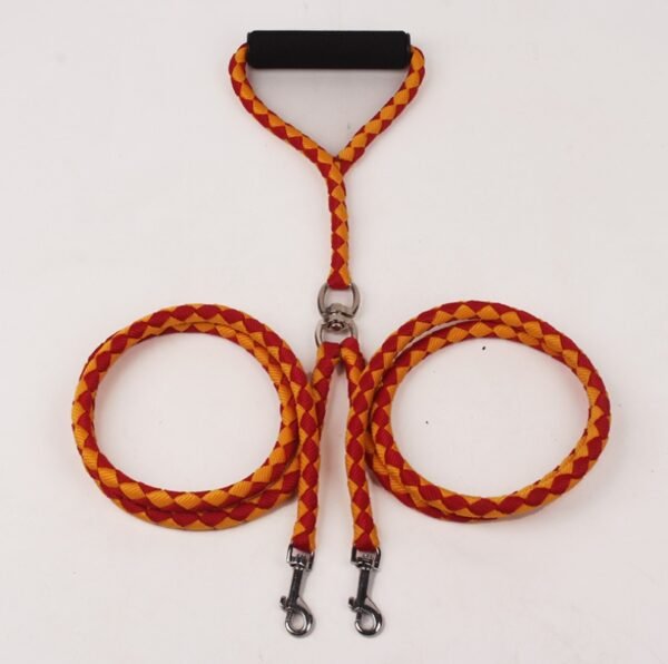 Pet Hand-knitted Traction Wear-resistant Dog Leash Double-ended Hand-knitted Braided Rope Outdoor Dog Leash - Image 8