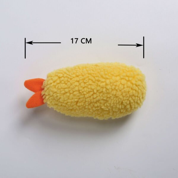 Fried Shrimp Tempura Dog Pet Chew Bite Squeaky Toy Cute Stuffed - Image 6