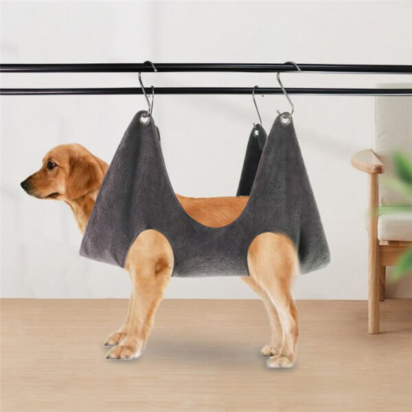 Dog Grooming Hammock, Nail Trimming Helper, Dog Grooming Harness Multifunctional Restraints, For Small Medium Large Dogs And Cats Bathing, Washing, Grooming, And Trimming Nails - Image 3