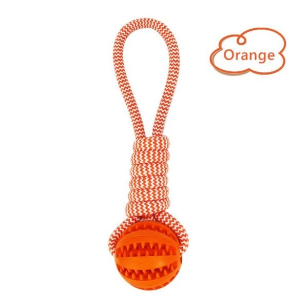 Dog Toys Balls Interactive Treat Rope Rubber Leaking Balls For Small Medium Dogs Chewing Bite Resistant Pet Tooth Cleaning - Image 7