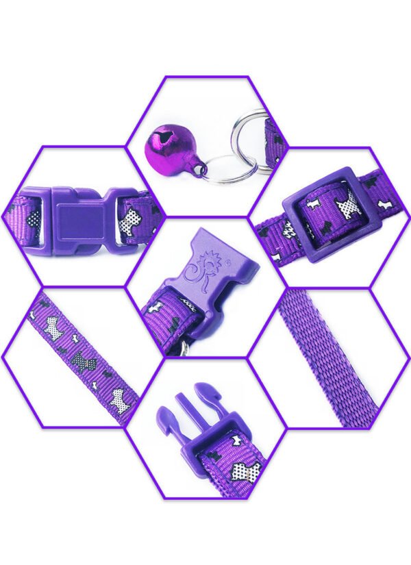 Patch Bell Collar Pet Dog Cat Collar - Image 4