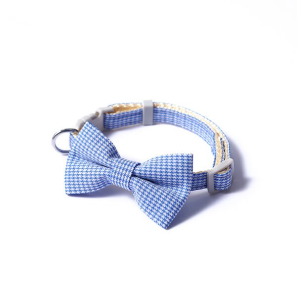 Pet Collar Houndstooth Bow Collar - Image 2
