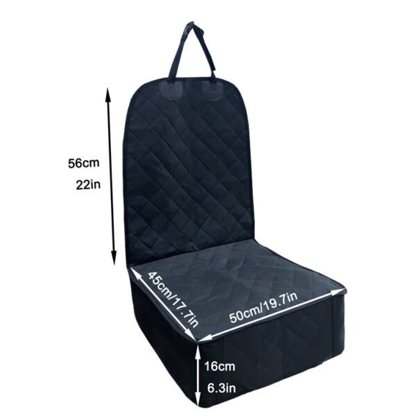 Pet Car Front Seat Cover Protector Waterproof Back Bench Seat Interior Travel Accessories Car Seat Covers Mat With Safety Belt - Image 5