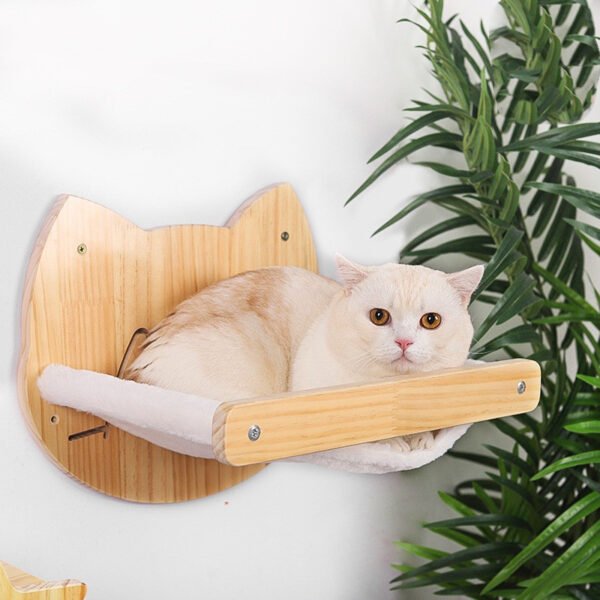 Pine Solid Wood DIY Cat Climbing Frame Cat Wall Hanging - Image 2