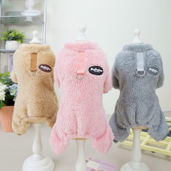 Pet Clothes Dog New Tricolor Pull Loop Four Leg Sweater Winter Keep Warm - Image 2