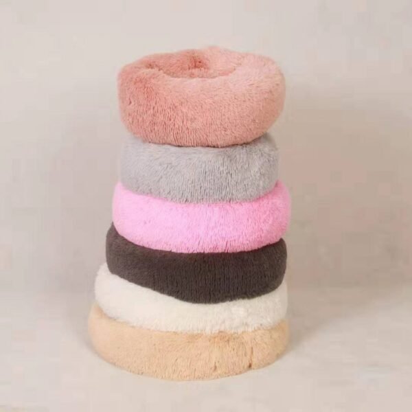 Washable Round plush kennel - Image 3