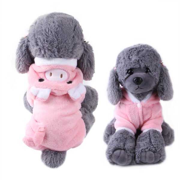 Pet Clothes Coral Velvet Puppy Clothing Cartoon Elk Cow Dog Dog Transfiguration - Image 6