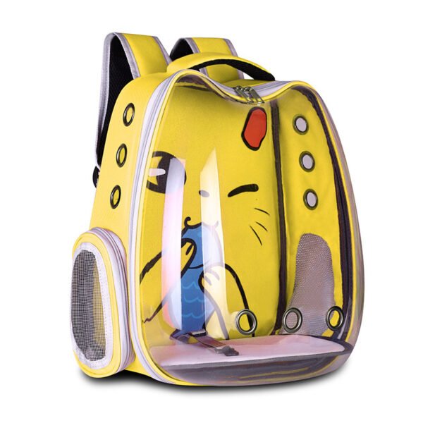 Pet Supplies Pet Backpack Convenient Pet Space Bag Breathable Shoulder Cat Bag Dog Bag - Image 3