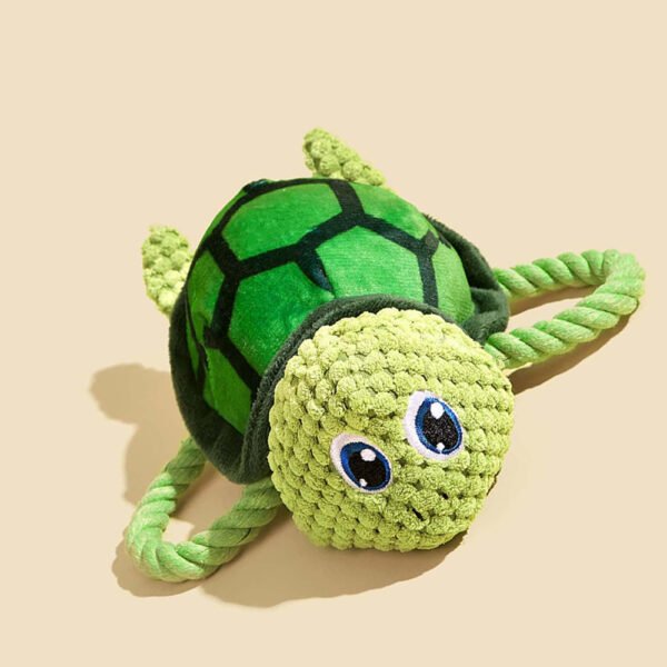 Pet Toys Turtle Shaped Dog Chewing Toys Interactive Pet Stuffed Toys Dog Knot Toys - Image 5