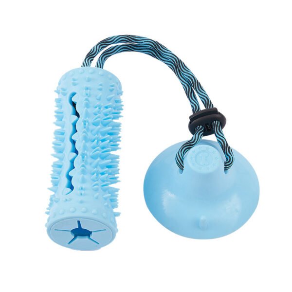 Multifunctional Dog Chew Food Dispenser With Suction Cup Pet Molar For Playing Biting Puppy Pulling Tugging - Image 5