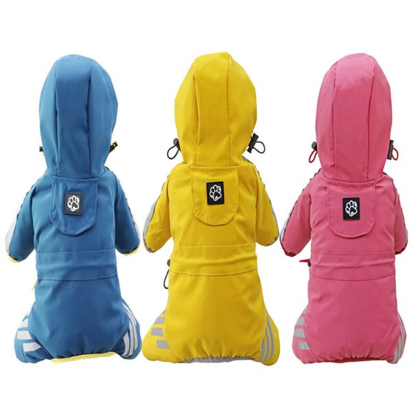 Dog Raincoat Full Package Four Feet Waterproof Rain Cape Pet Products - Image 9
