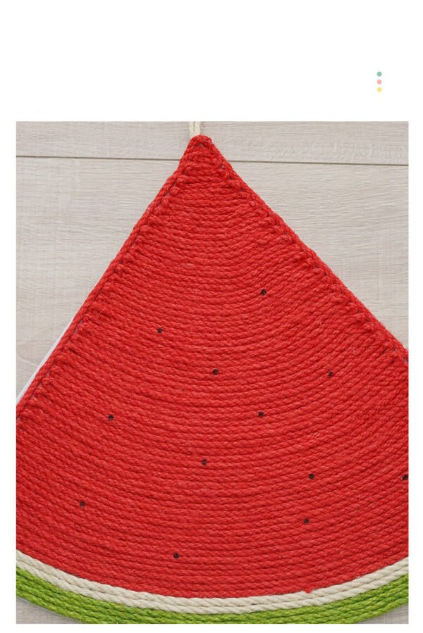 Cat Supplies Watermelon Cat Linen Mat Cat Daily Necessities Sisal Cat Claw Board - Image 3