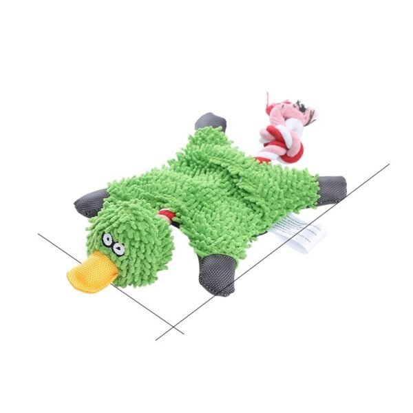 Pet Toy Donkey Shape Corduroy Chew Toy For Dogs Puppy Squeaker Squeaky Plush Bone Molar Dog Toy Pet Training Dog - Image 10