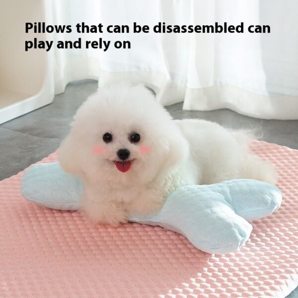 Dog Cat Bed Breathable Cooling Spring Summer Pet Sleeping Mat Soft Non-slip Pet Kennel - Image 3