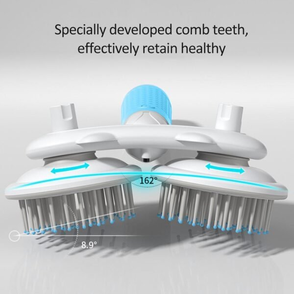 Pet Cat Brush Dog Slicker Brush Double-headed Negative Ion One-button Self Cleaning Dog Cat Hair Removal Pets Products - Image 7