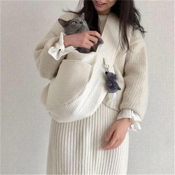 Puppy Kitten Carrier Outdoor Travel Handbag Dog Carriers For Small Dogs, Puppy Dog Carrier For Small Dogs With Multiple Pockets, Breathable Mesh And Soft Cushion, Small Dog Travel Tote Bag For Hiking - Image 2
