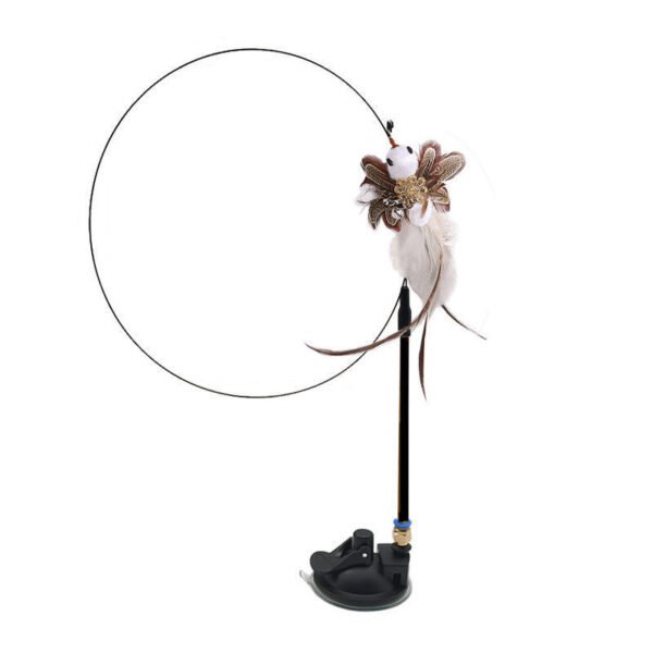 Steel Wire Feather Funny Cat Stick Long Rod - Image 6
