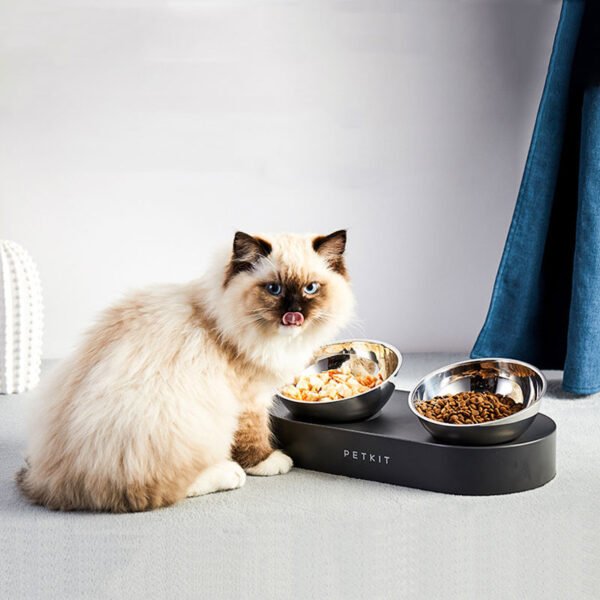 Adjustable Stainless Steel Pet Dog Cat Double Bowls Anti-Slip - Image 5