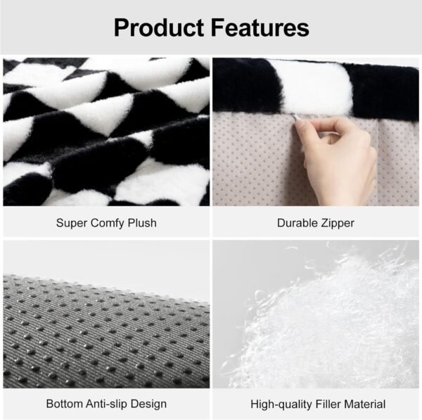 Fluffy Cat Couch  Washable Pet Couch Bed For Cats And Small Dogs Up To Non-Slip Dog Beds - Image 6