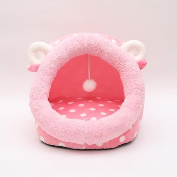 Cat Bed Indoor Soft Cats Houses Warm Cozy Cushion Bag Small Dog Removable Washable Tent Pet House Cat's Basket Pets Mat Supplies - Image 6