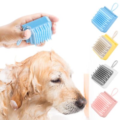 Pet Dog Cat Bath Brush Comb Multifunctional Brush Hair Fur Grooming Massaging Washing