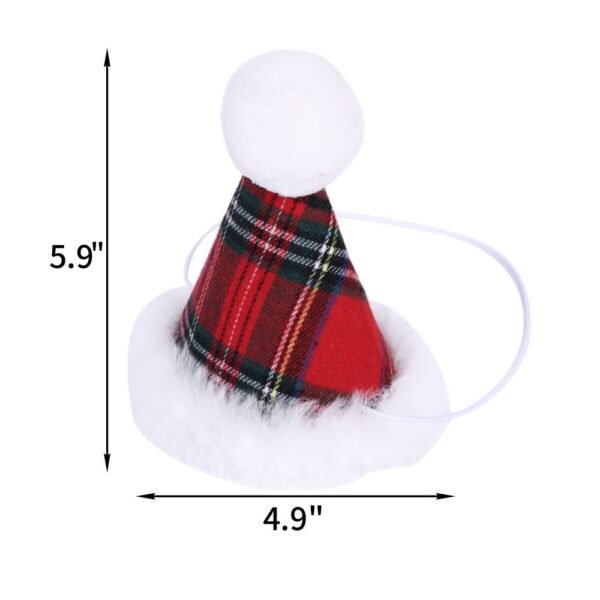 Christmas Triangle Pet Towel Santa Deer Print Dog Scarf Collar Holiday Decorative Bib For Pets - Image 8