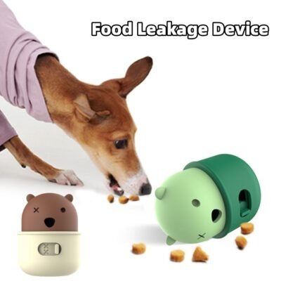 Pets Leakage Food Feeder Dog Interactive Training Toy Ball Natural Rubber Chew Dog Food Ball Snack