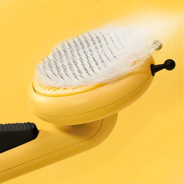 Little Bee Pet Needle Comb Cat Comb One Button Washing Artifact Pet Comb Hair Removal Pet Washing Brush Little Bee Pet Hair Removal Brush Comb - Gentle And Effective Grooming Tool For Dogs And Cats - Image 5