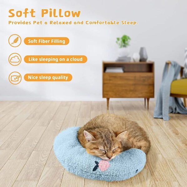 Little Pillow For Cats Fashion Neck Protector Deep Sleep Puppy U-Shaped Pillow - Image 3