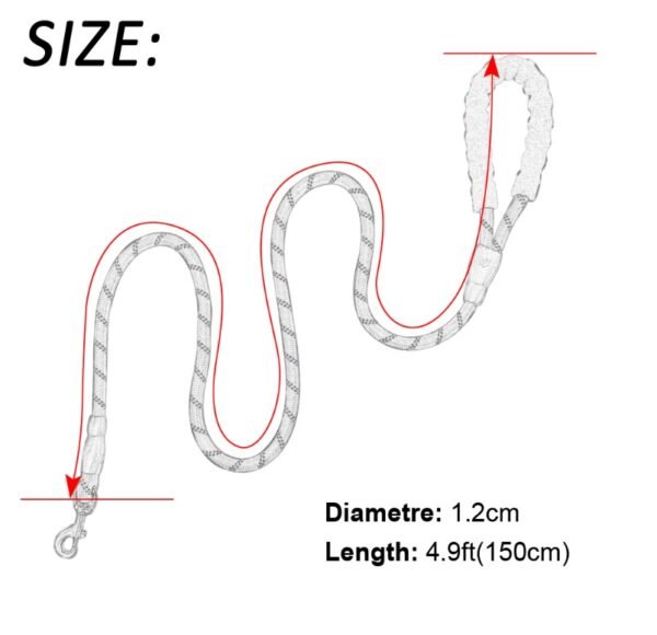 Reflective Dog Leash Nylon Pet Dog Leash Rope For Small Medium Large Dogs Walking Training Pet Suppiles - Image 4